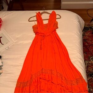 Free People Santa Maria Maxi dress in orange